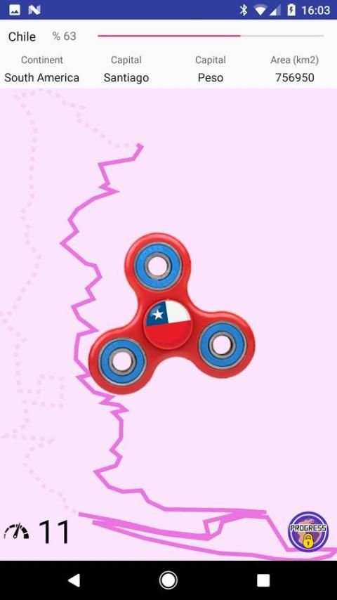 ߷ Fidget Flag Spinner ߷ World Flags Game скриншот 2