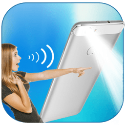 Flashlight on Voice - Speak on Flashlight أيقونة