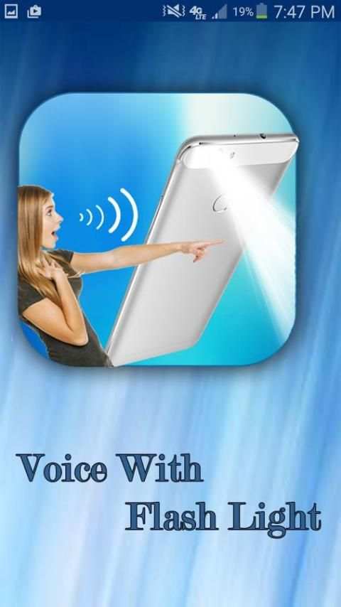 Flashlight on Voice - Speak on Flashlight 3 تصوير الشاشة