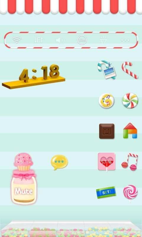 Loli-loli-lolipop dodol theme 3 تصوير الشاشة