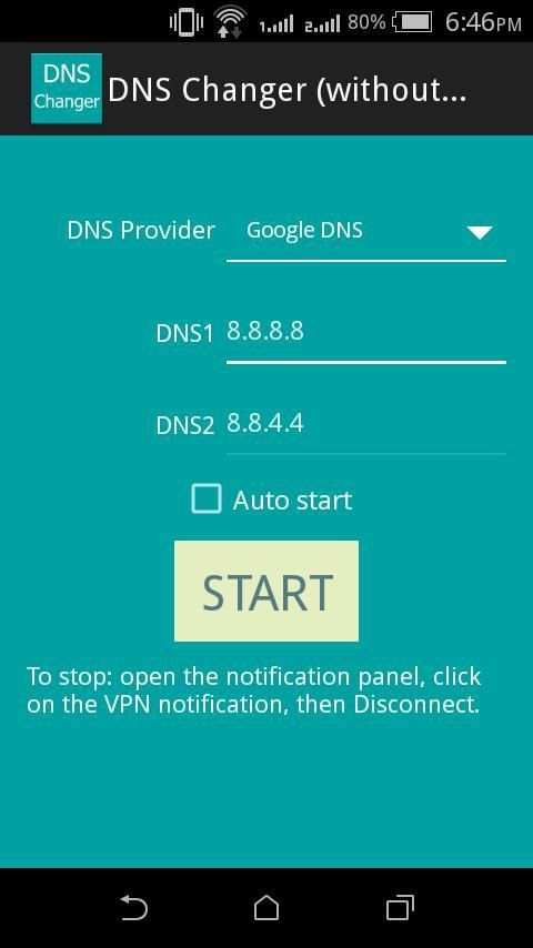 DNS Changer (without Root) скриншот 4