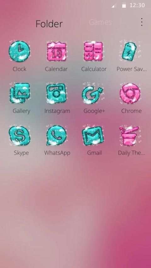Rosa Feather Fluff Heart Theme screenshot 1