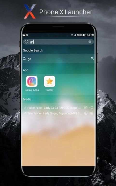 Phone X Launcher скриншот 2