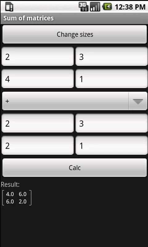 MatrixCalc स्क्रीनशॉट 2