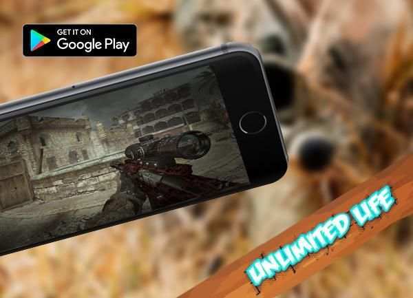 Bebas Perang Modern Sniper Shooting Hint screenshot 1