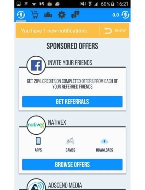 Mobi Tap Cash screenshot 1
