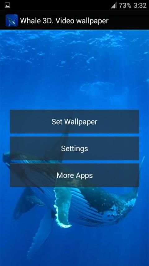 Whale 3D. Video wallpaper 3 تصوير الشاشة