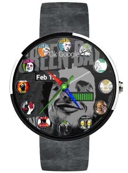 R1 Green Day - Wear Watch Face screenshot 2