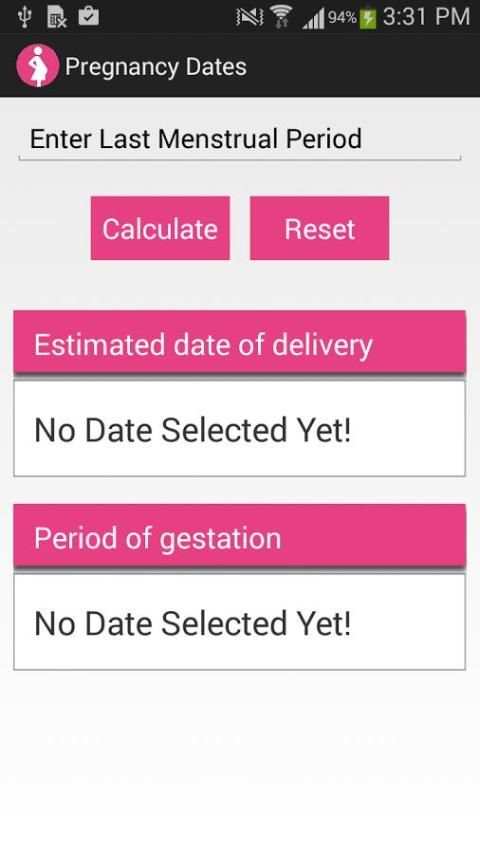 OBS / Pregnancy Calculator 2 تصوير الشاشة