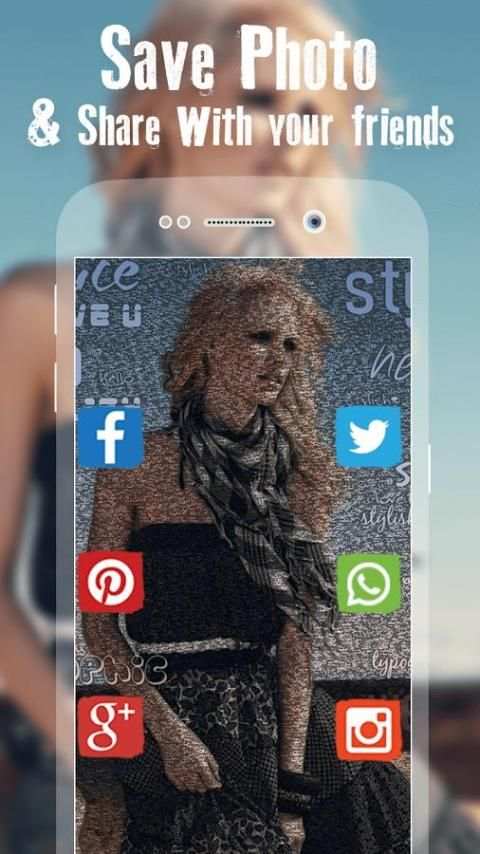 Typography Effect Photo Editor скриншот 1
