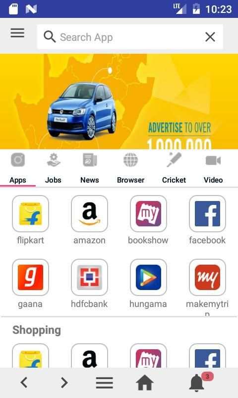 Micro Browser - all apps in one app скриншот 3
