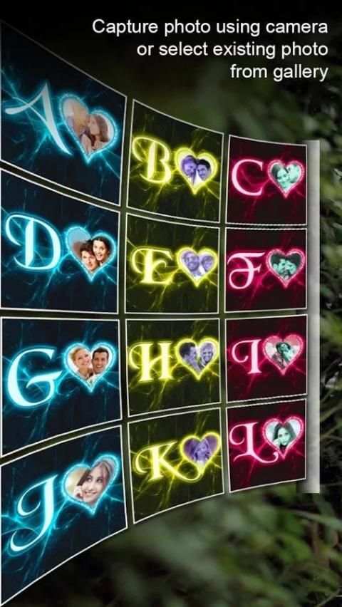 Lighting Text Photo Frame screenshot 1