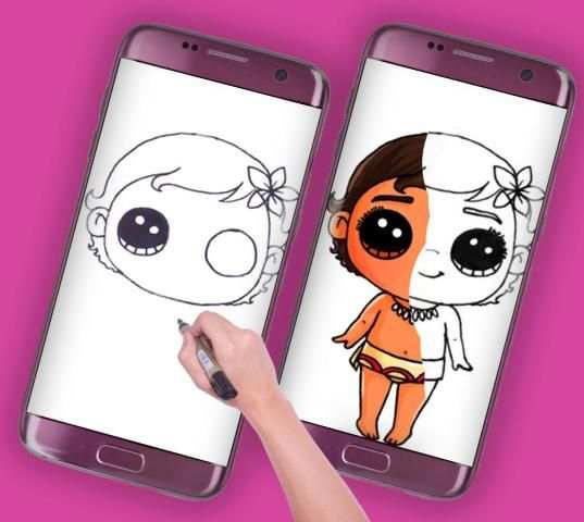 How To Draw Disney Moana screenshot 3