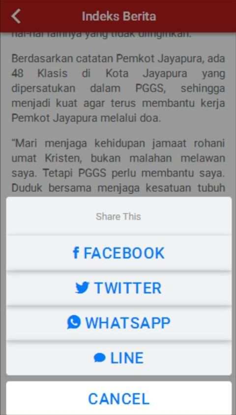 Kabar Papua screenshot 1