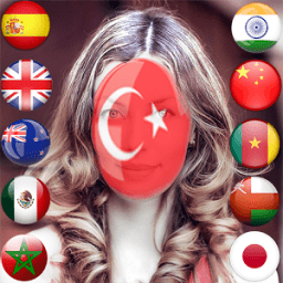 Face flag photo soccer иконка