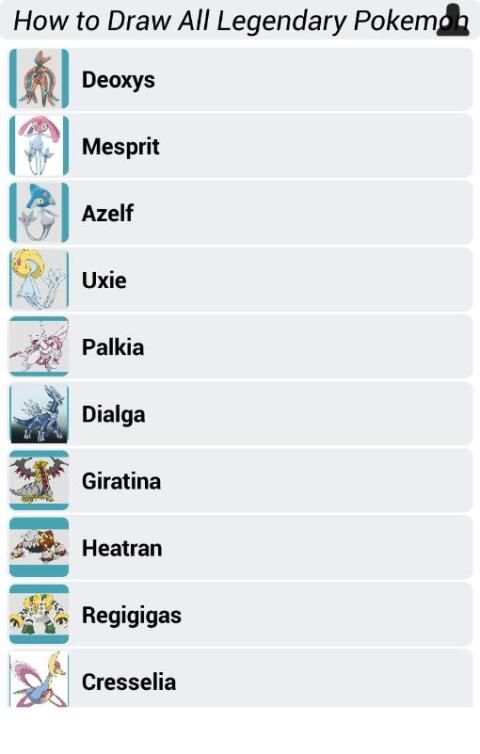 How to Draw All Legendary Pokemon screenshot 7