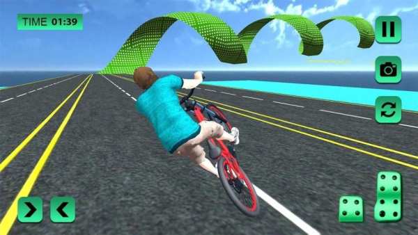 Bmx Cycle Rider Rooftop Freestyle Stunts Racing 3D скриншот 1