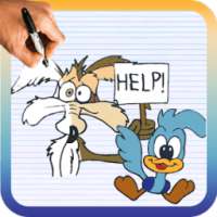 How to Draw Wile E. Coyote and the Road Runner