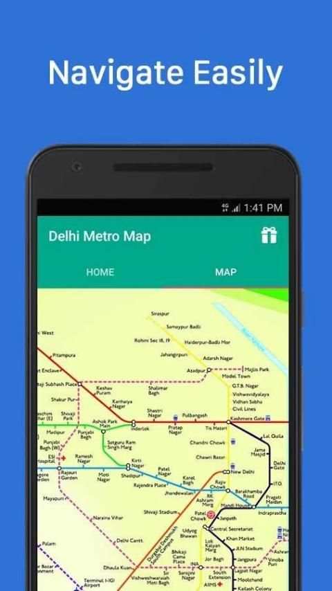 Delhi Metro Map screenshot 2
