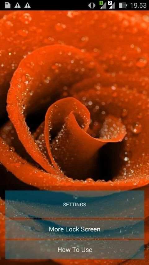 Red Rose Lock Screen HD screenshot 2