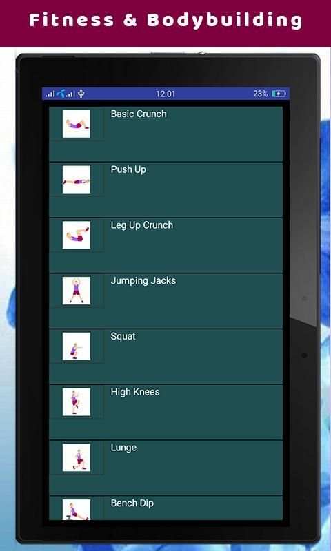 Fitness and Bodybuilding - Home Workouts स्क्रीनशॉट 2