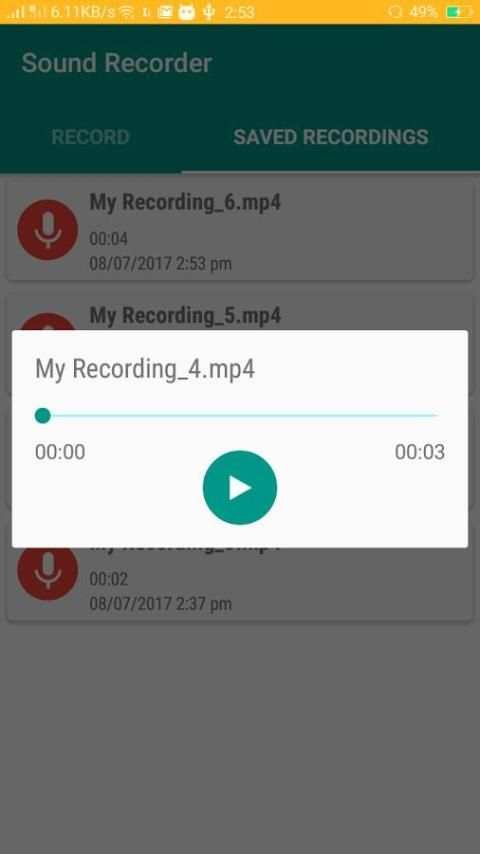 SoundRecordings screenshot 1