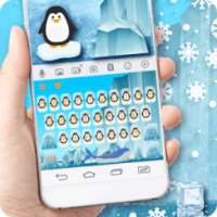 Icy Arctic Penguins Keyboard Theme on 9Apps