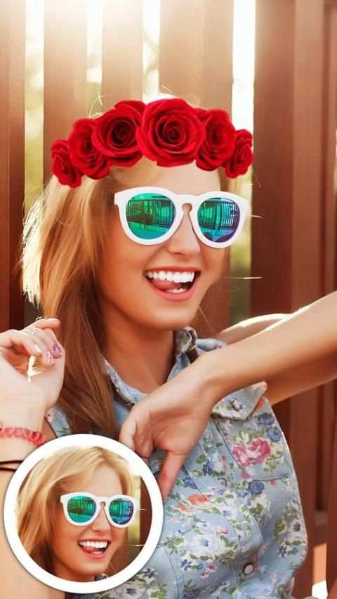 Photo Booth Heart Effect - Flower Crown 7 تصوير الشاشة