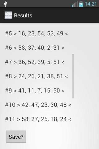 Generate Random Numbers - Free screenshot 21