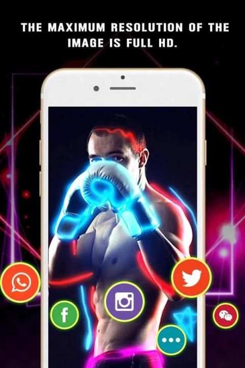 Neon Effect Photo Editor screenshot 1