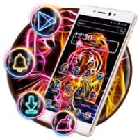 Wisdom Neon Lion Theme on 9Apps