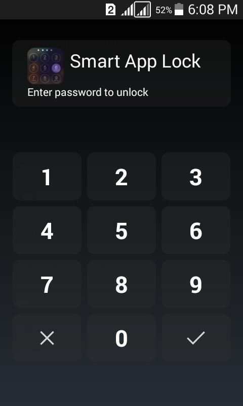 Smart App Lock скриншот 1