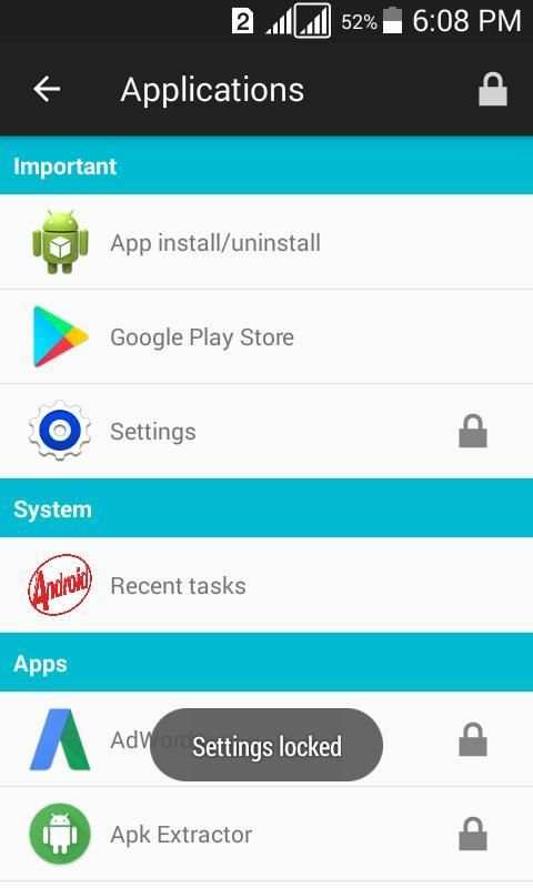 Smart App Lock скриншот 2
