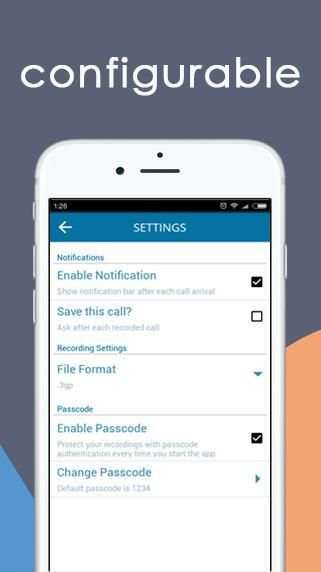 Hidden Auto Call Recorder 2017 स्क्रीनशॉट 4