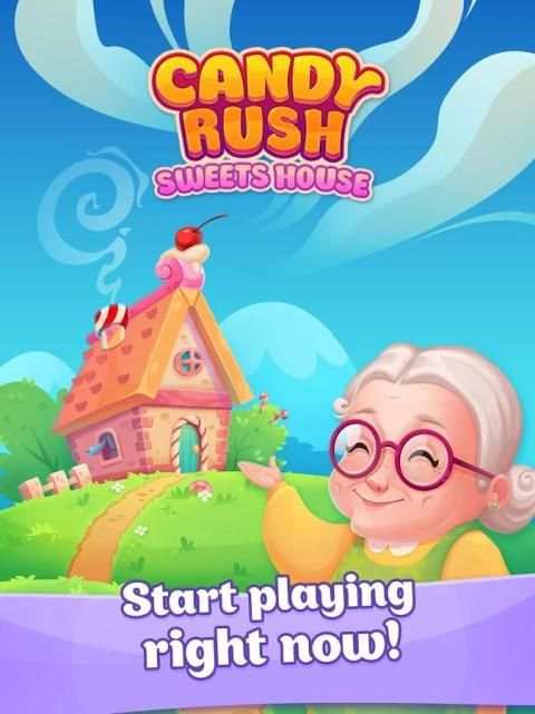 Candy Rush - Sweets House / match-3 game free screenshot 3