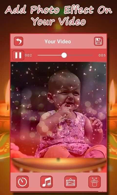 Happy Diwali Video Maker 2017 - Photo To Video स्क्रीनशॉट 5