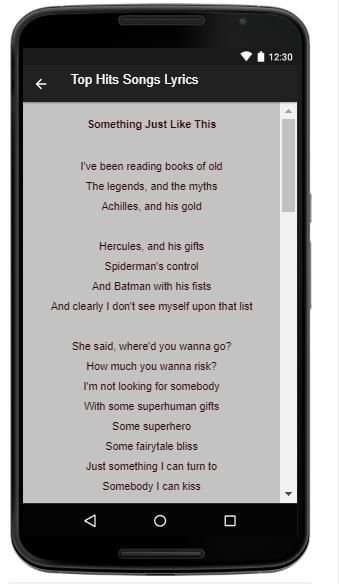 Coldplay Music Lyrics screenshot 2