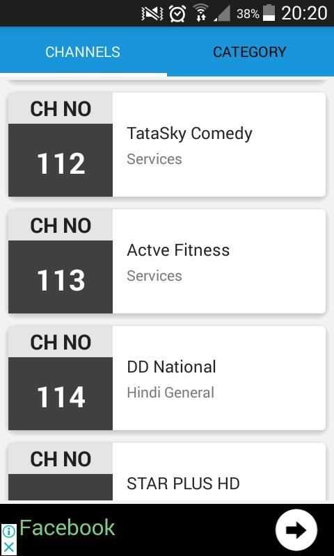 Channel List for Tata Sky India 2018 screenshot 3
