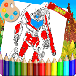 ikon Coloring Amazing Robot's Sketch