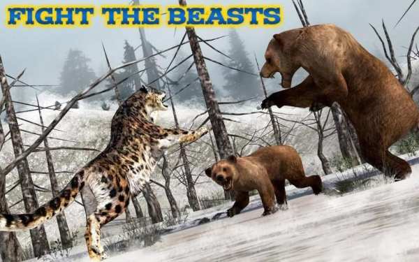 Forest Snow Leopard Sim скриншот 12