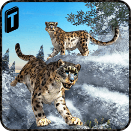 Forest Snow Leopard Sim أيقونة