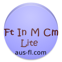 फुट इंच मीटर सेंटीमीटर कनवर्टर आइकन