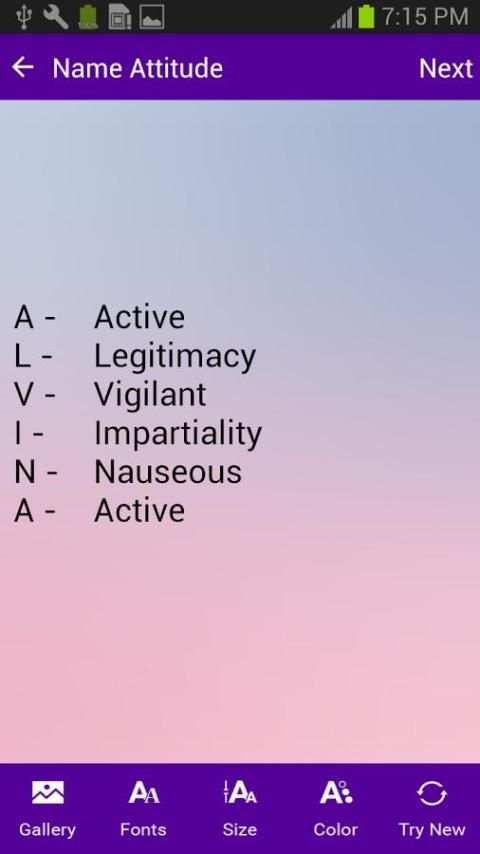 Name Attitude screenshot 5