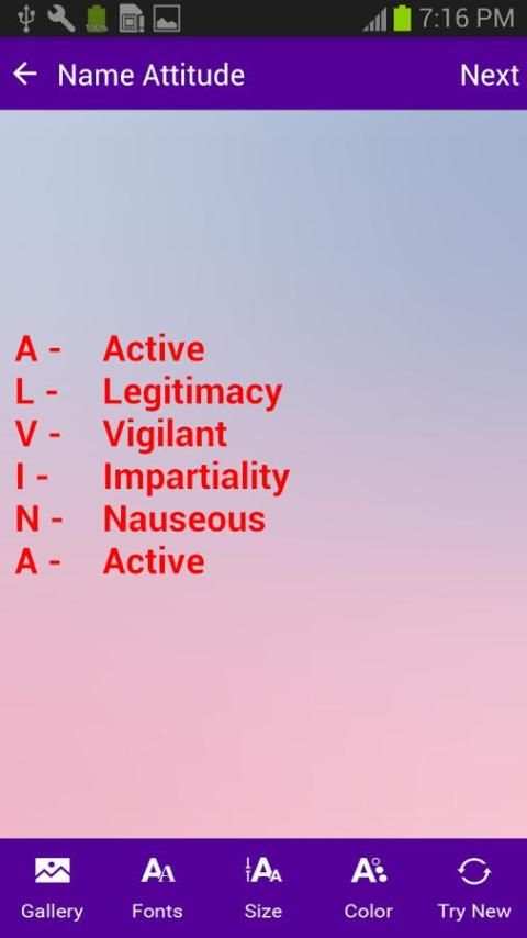 Name Attitude screenshot 3