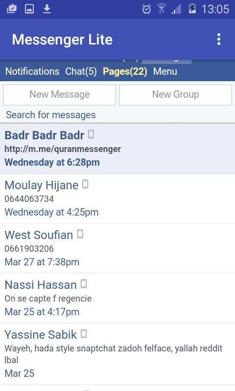Lite Messenger screenshot 1