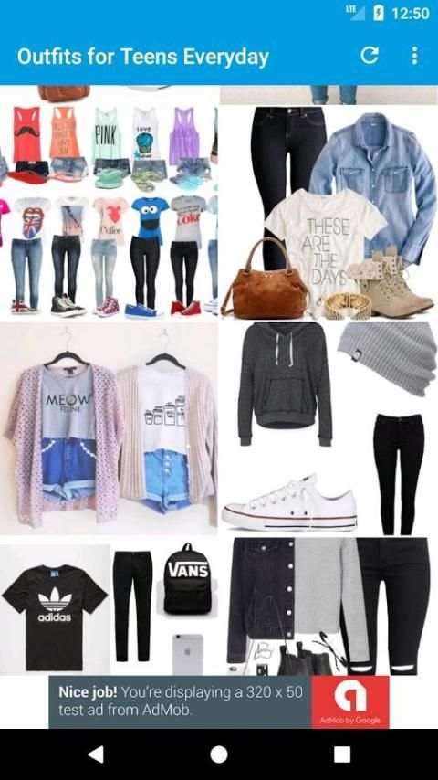 Outfits Teens Daily скриншот 2