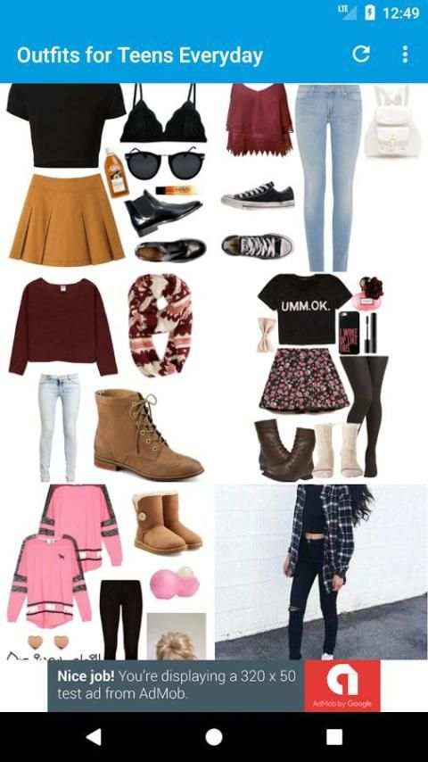 Outfits Teens Daily скриншот 5