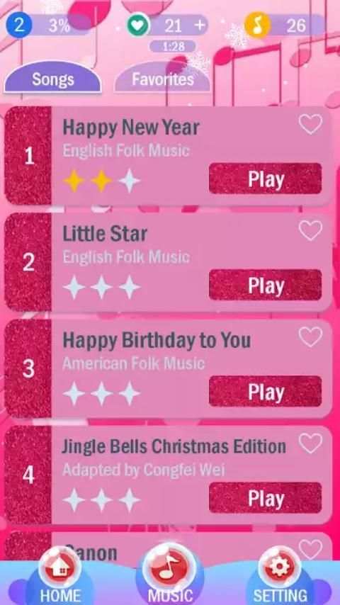 Pink Piano Tiles 2 screenshot 3