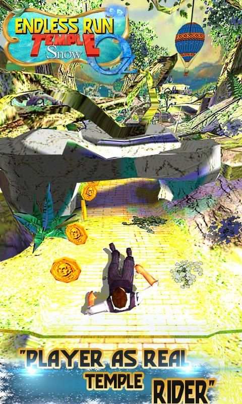 Endless Run Snow Temple: Oz स्क्रीनशॉट 3