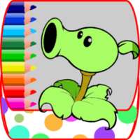 coloring game for zombie and plants: superhero logo